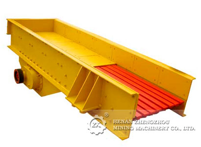 Vibrating feeder for stone crushing plant