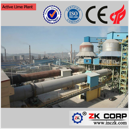 Production conditions of lime calcination kiln production line