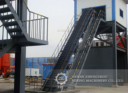 Large angle belt conveyor used for coal mine, boiler coal handling system